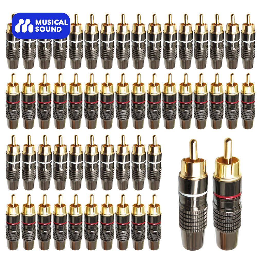 Audio Music Hifi - Musical Sound Male RCA Plug Adapter