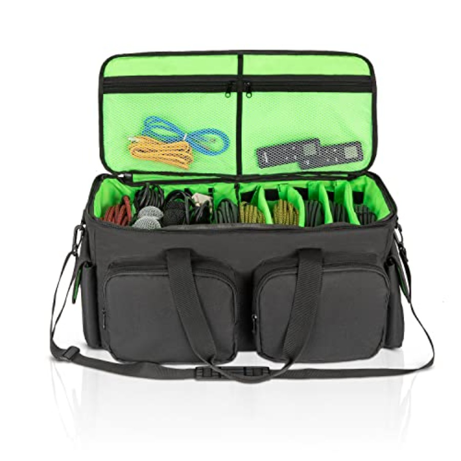 Audio Music Visualizer - DJ Cable File Bag Detachable Padded
