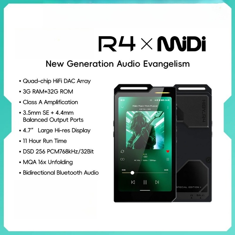 Audio Music Hifi - R4 MiDi Version ES9018Q2M*4 Android 12