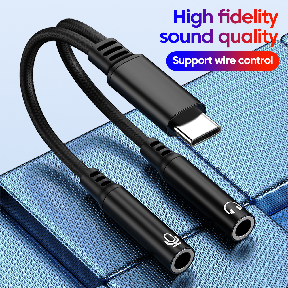 Audio And Music Splitter - Type C Male To 3.5MM Jack