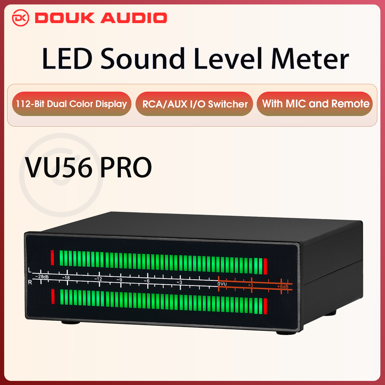 Audio Music Visualizer - Douk Audio Dual Channel LED Sound
