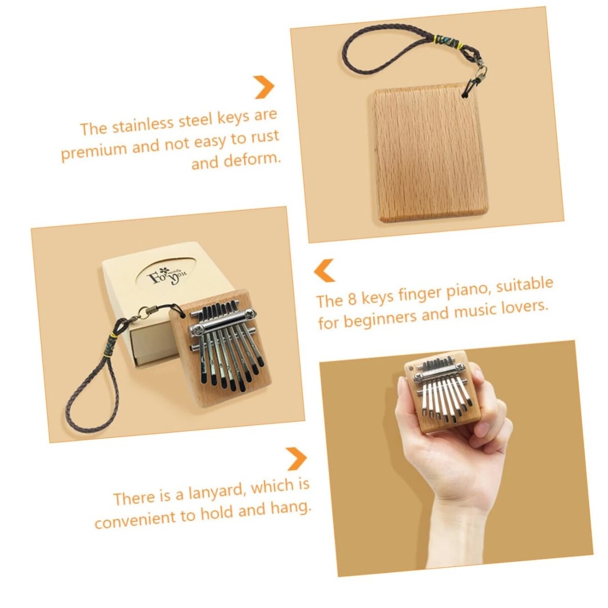 Miwayer Mini Kalimba 8 Key Thu – Kalimba Thumb Piano recenzja i cena