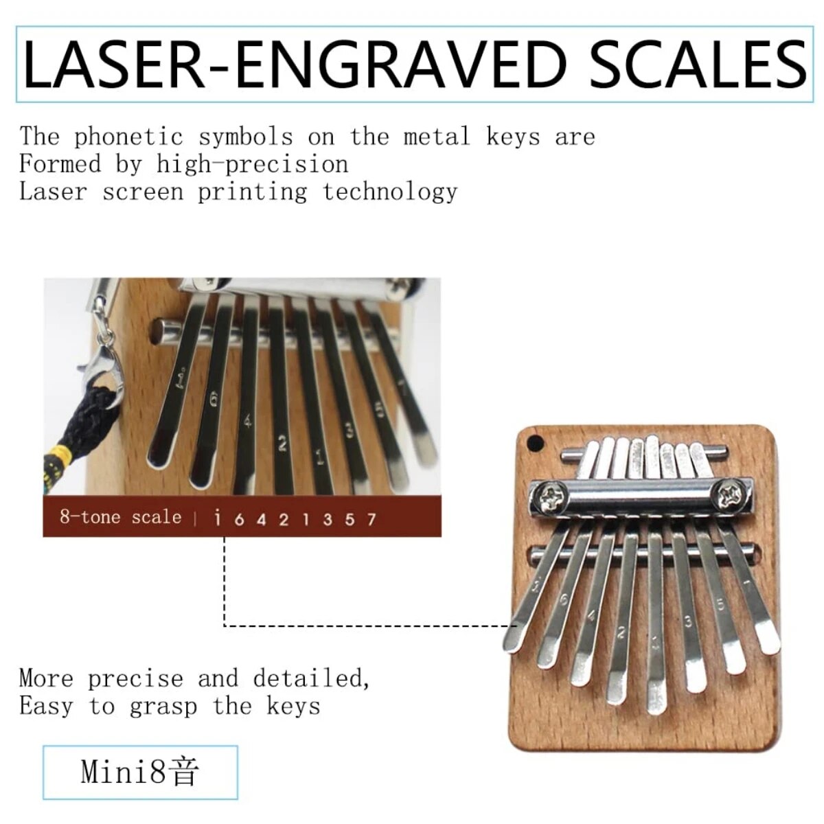 Miwayer Mini Kalimba 8 Key Thu – Kalimba Thumb Piano recenzja i cena