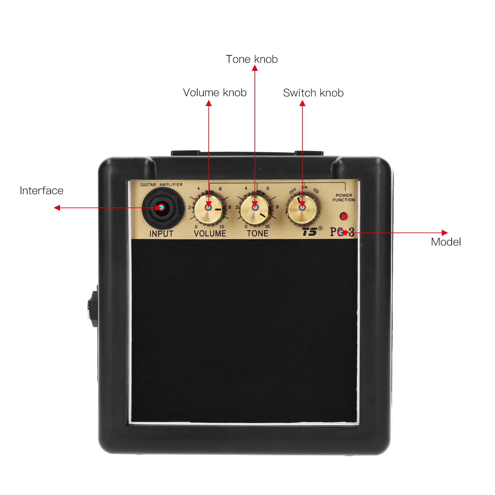 PG‑3 3W Guitar Amplifier Porta – Portable Amplifier Mini recenzja i cena
