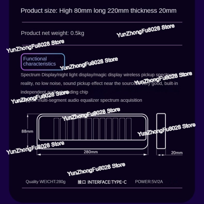 12-Bit RGB Pickup Level Light  – Audio Music Youtube recenzja i cena