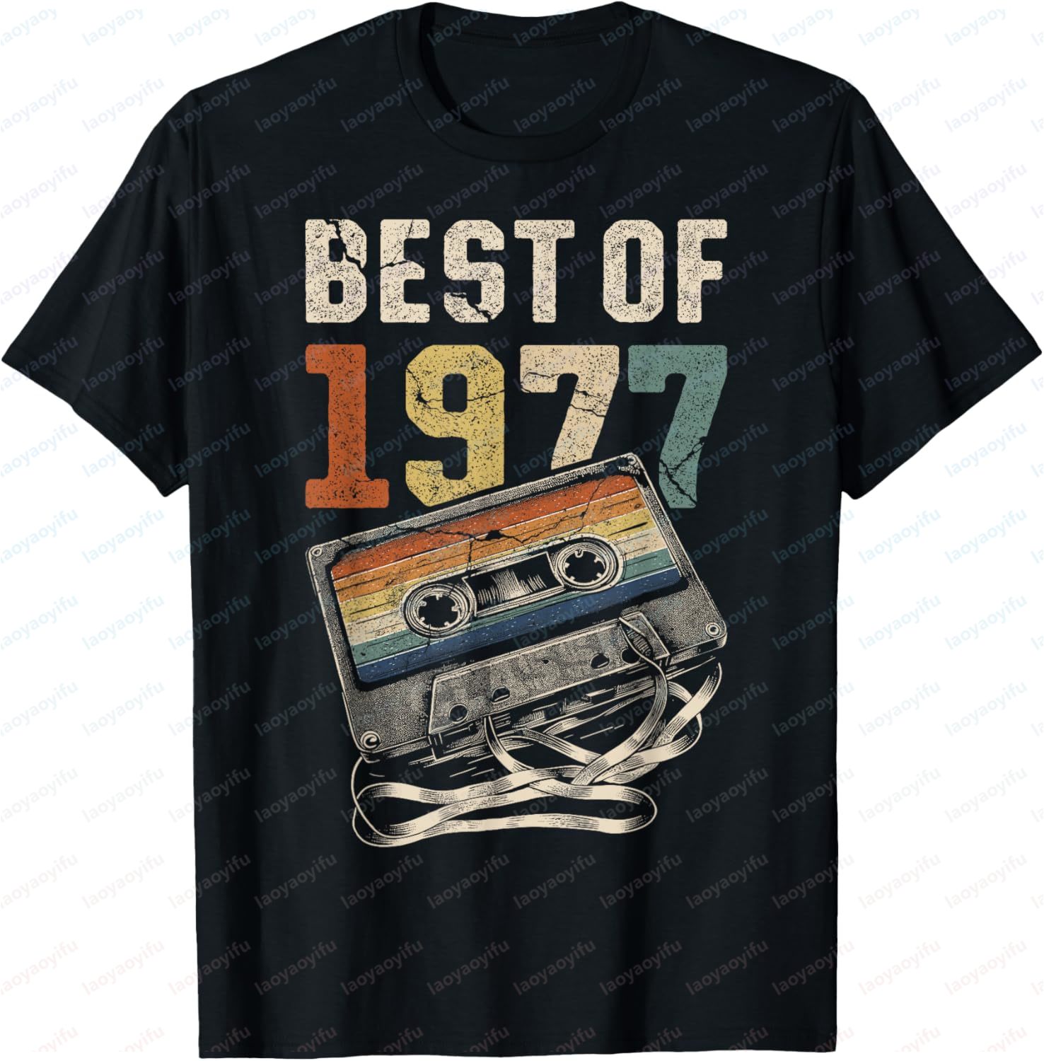 Best of 1977 Tshirt Retro Styl – Audio Music Best recenzja i cena