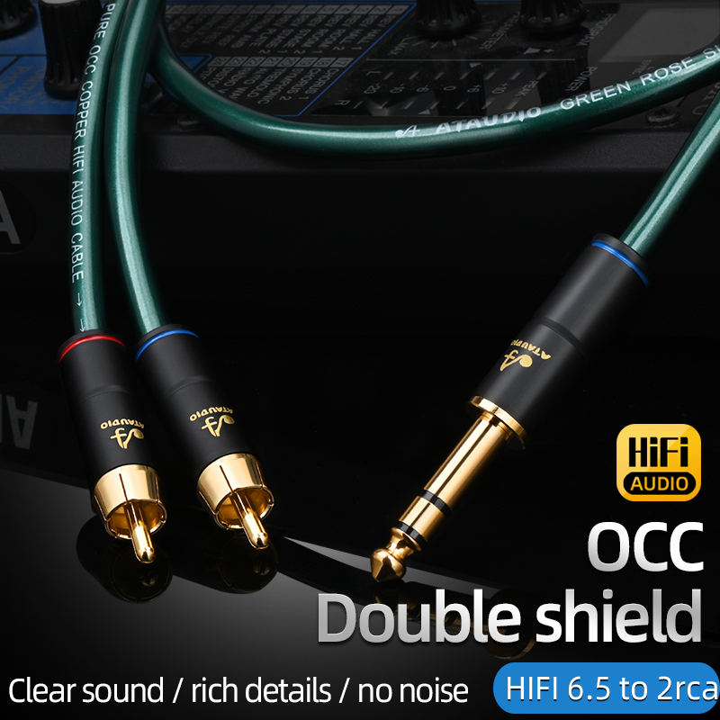 Hifi 6.5mm to 2RCA Jack Wire D – Audio And Music Splitter recenzja i cena