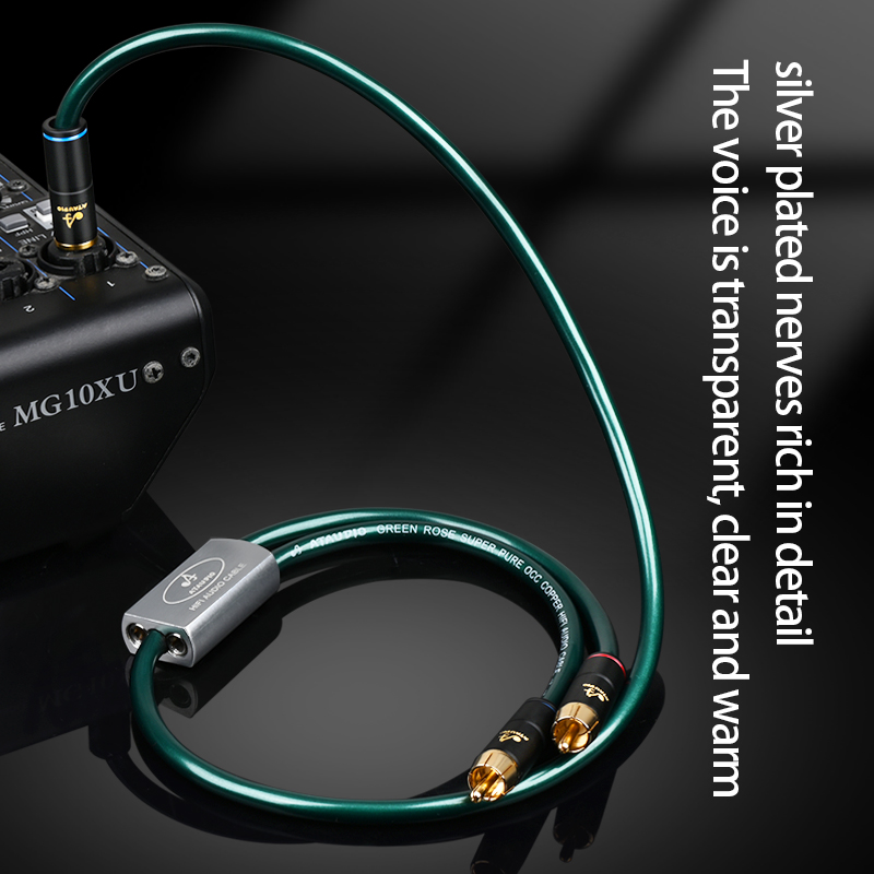 Hifi 6.5mm to 2RCA Jack Wire D – Audio And Music Splitter recenzja i cena