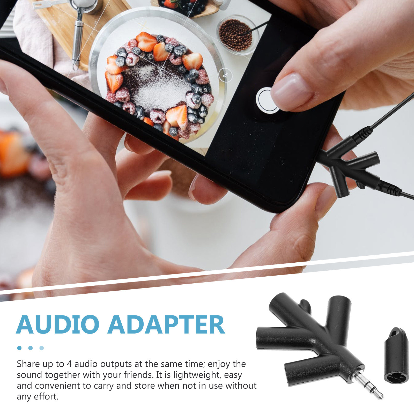 4 Way Adapter Headphone Splitt – Audio And Music Splitter recenzja i cena