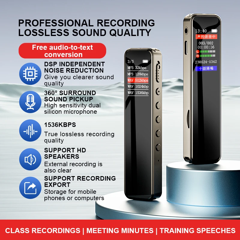 Digital Voice Recorder 32GB/64 – Audio And Music Separate recenzja i cena