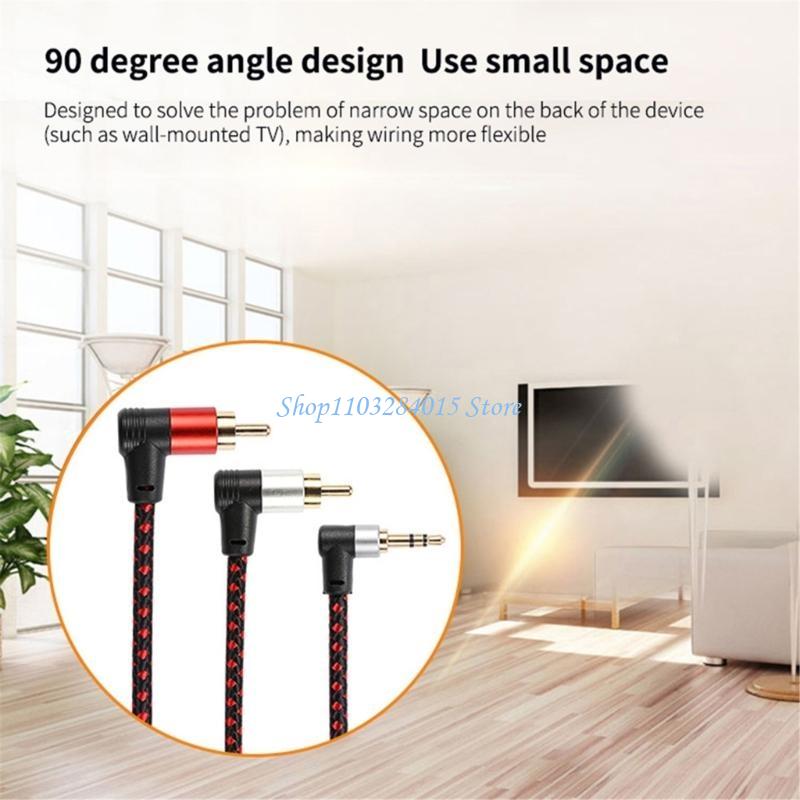 R6FF 90° RCA Cable Jacks 3.5mm – Audio And Music Splitter recenzja i cena