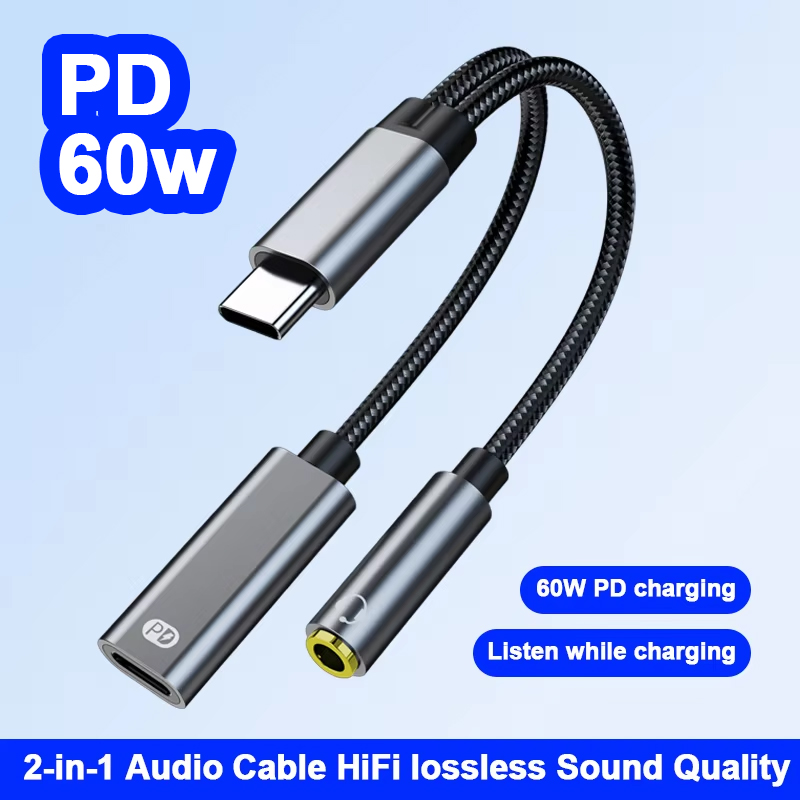 Type C Male To 3.5MM Jack Audi – Audio And Music Splitter recenzja i cena
