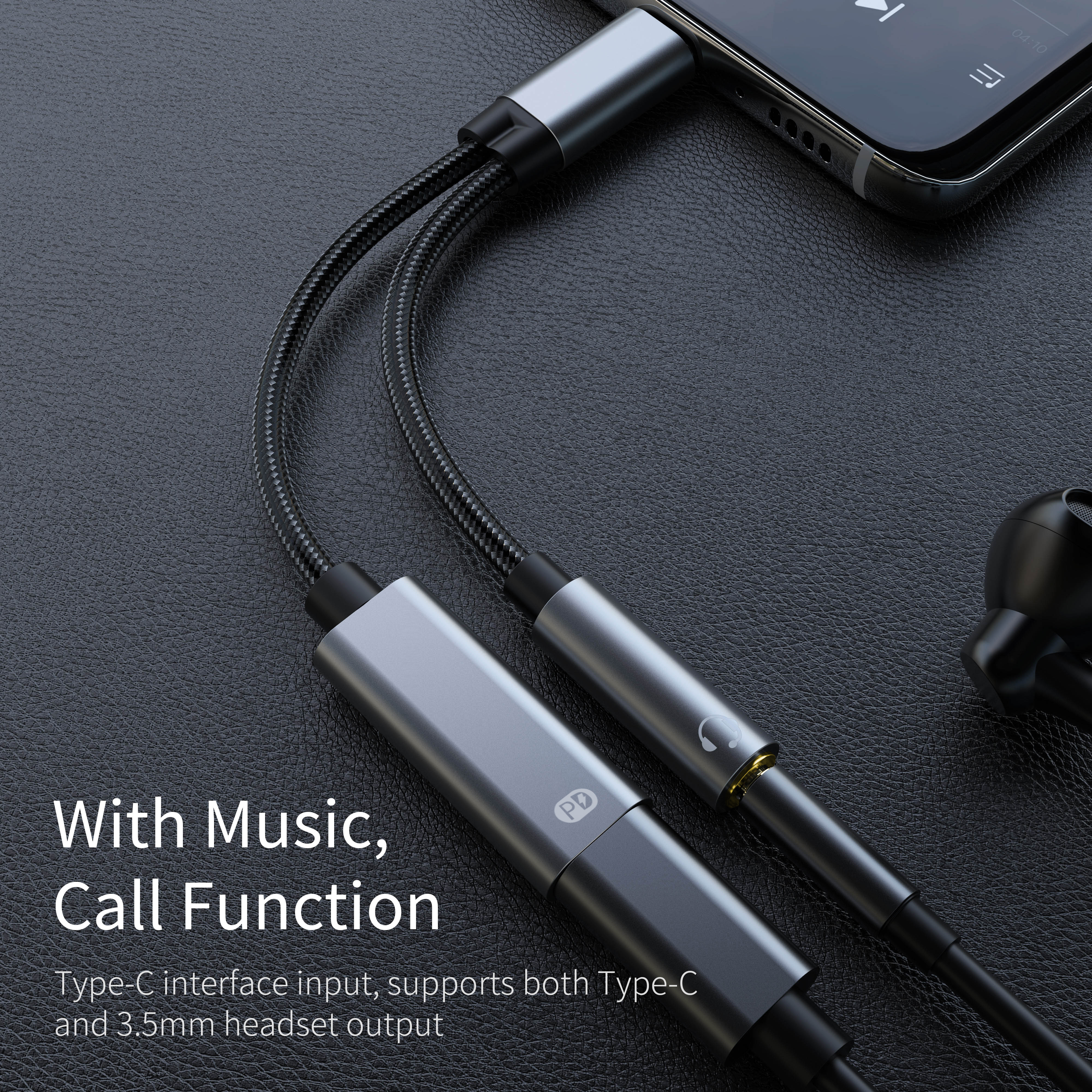 Type C Male To 3.5MM Jack Audi – Audio And Music Splitter recenzja i cena
