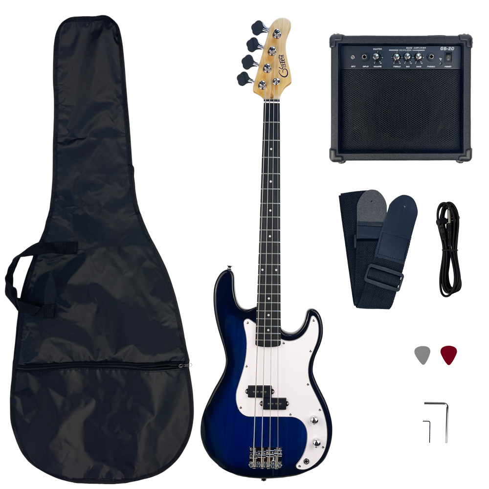 Blue 6-string 24-fret bass gui – Bass Guitar Strings recenzja i cena