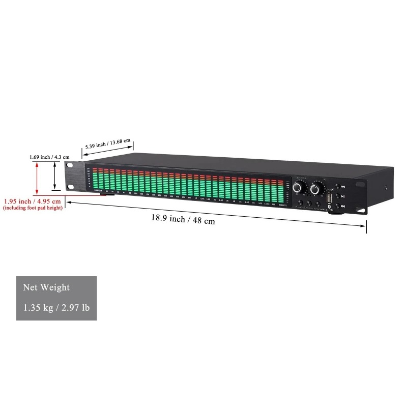 New Rack-mounted  Digital Spec – Audio Music Visualizer recenzja i cena