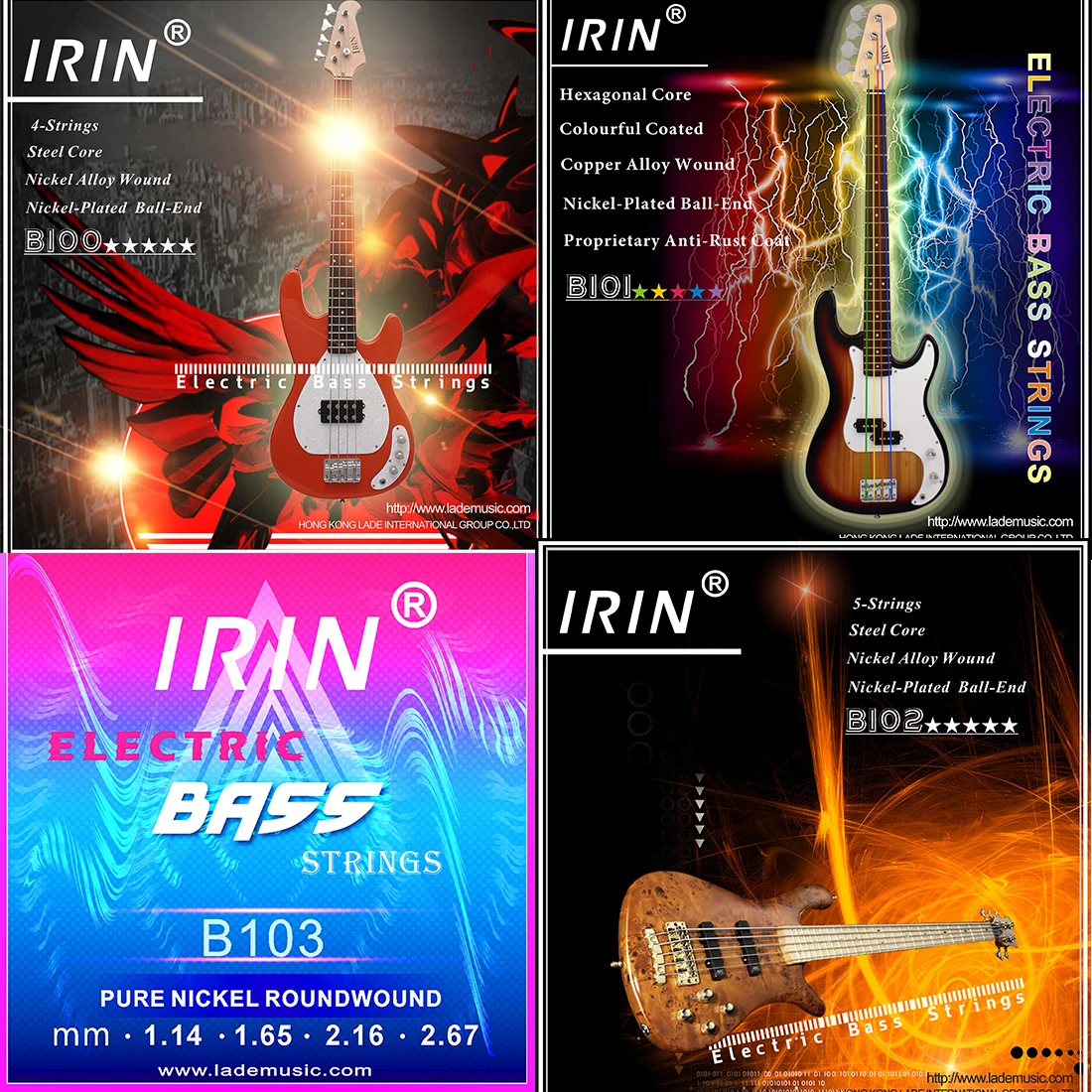 IRIN Electric Bass Strings Pro – Bass Guitar Strings recenzja i cena