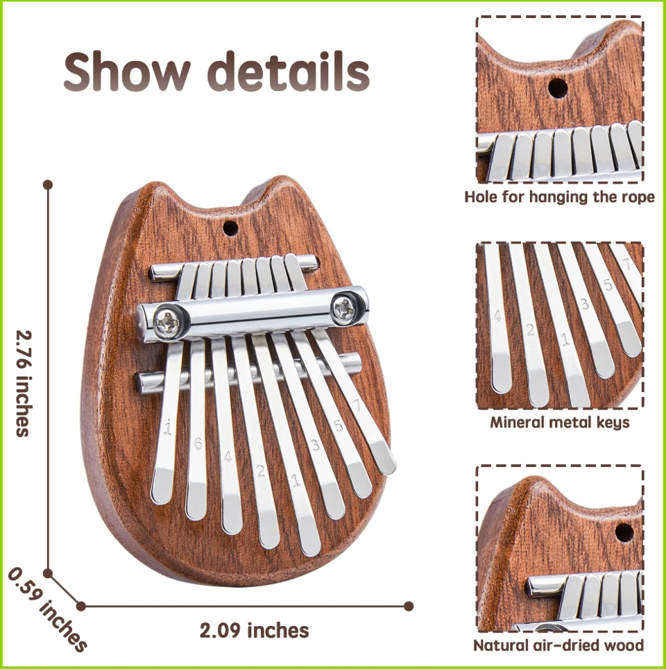 Mini Kalimba 8 Key Thumb Piano – Kalimba Thumb Piano recenzja i cena