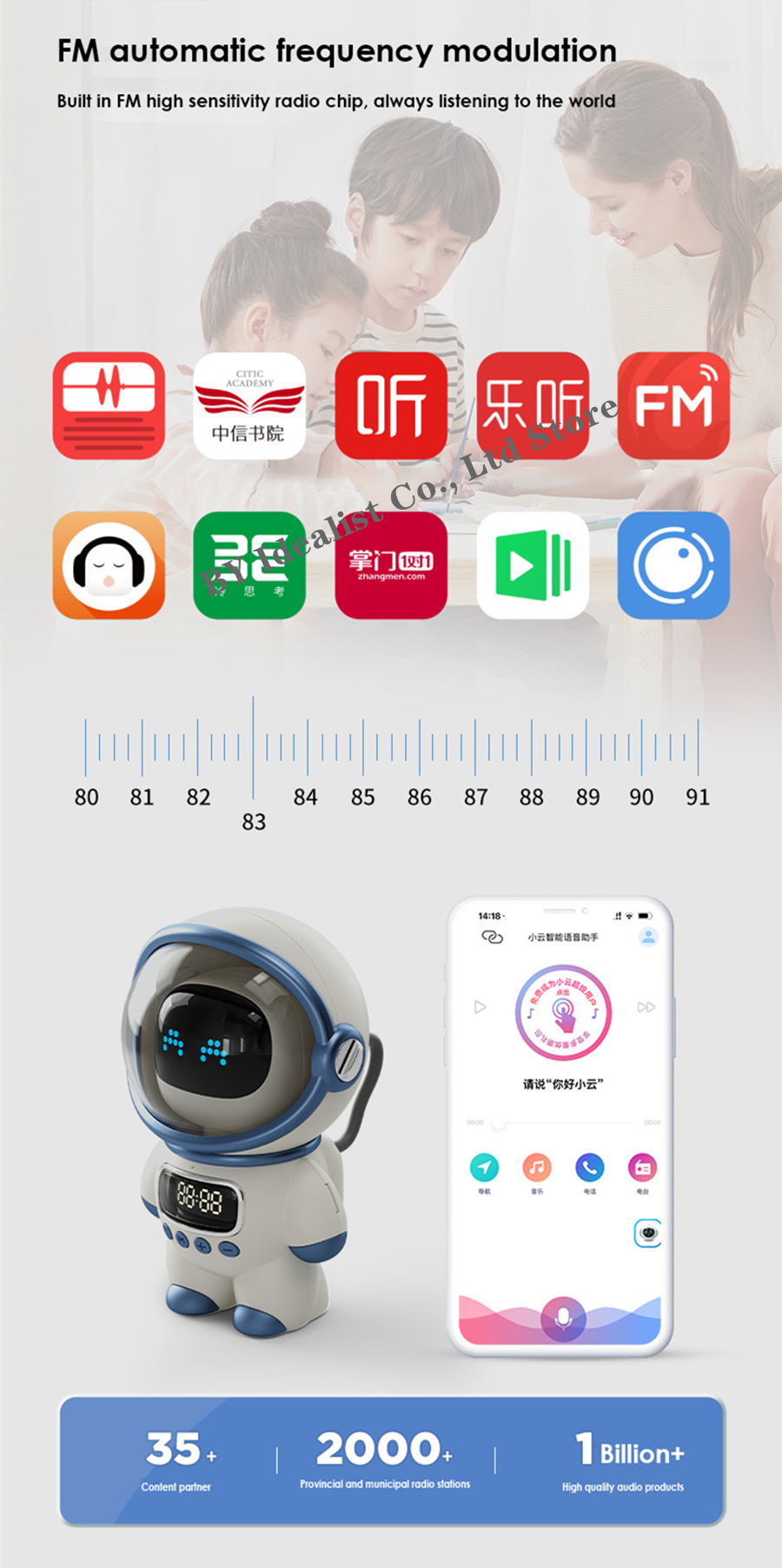 Astronaut Bluetooth Speaker Wi – Audio Music By recenzja i cena
