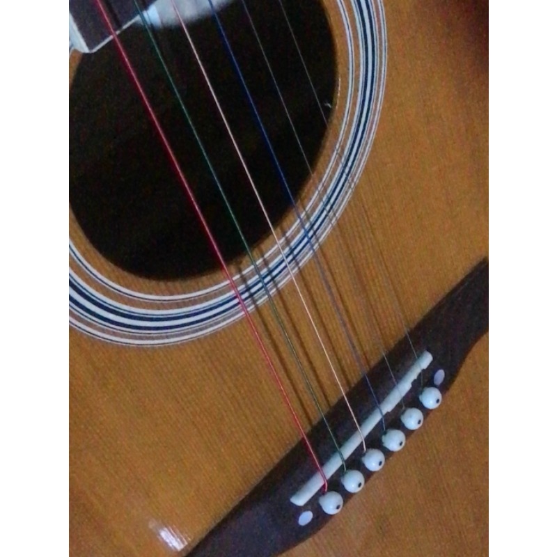 Wooden Acoustic Guitar Second  – Bass Guitar Strings recenzja i cena